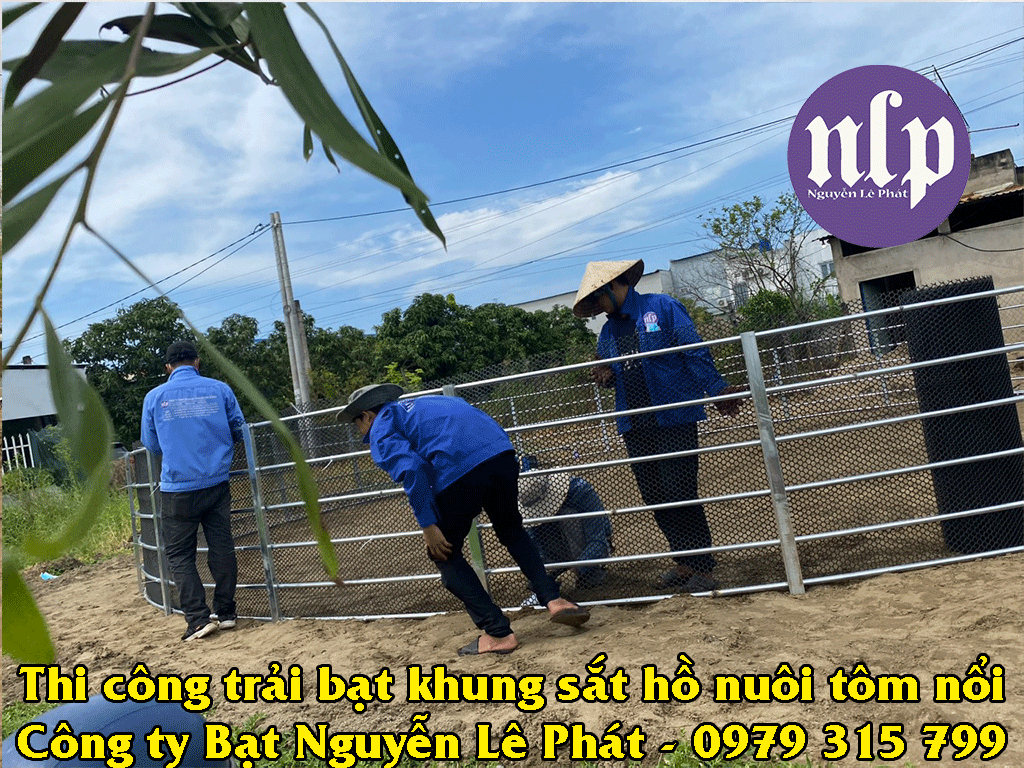 Thi công bể bạt chứa nước