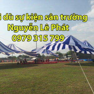 Dù che sân trường 2 mái chữ nhật