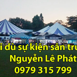 Dù che sân trường 2 mái chữ nhật