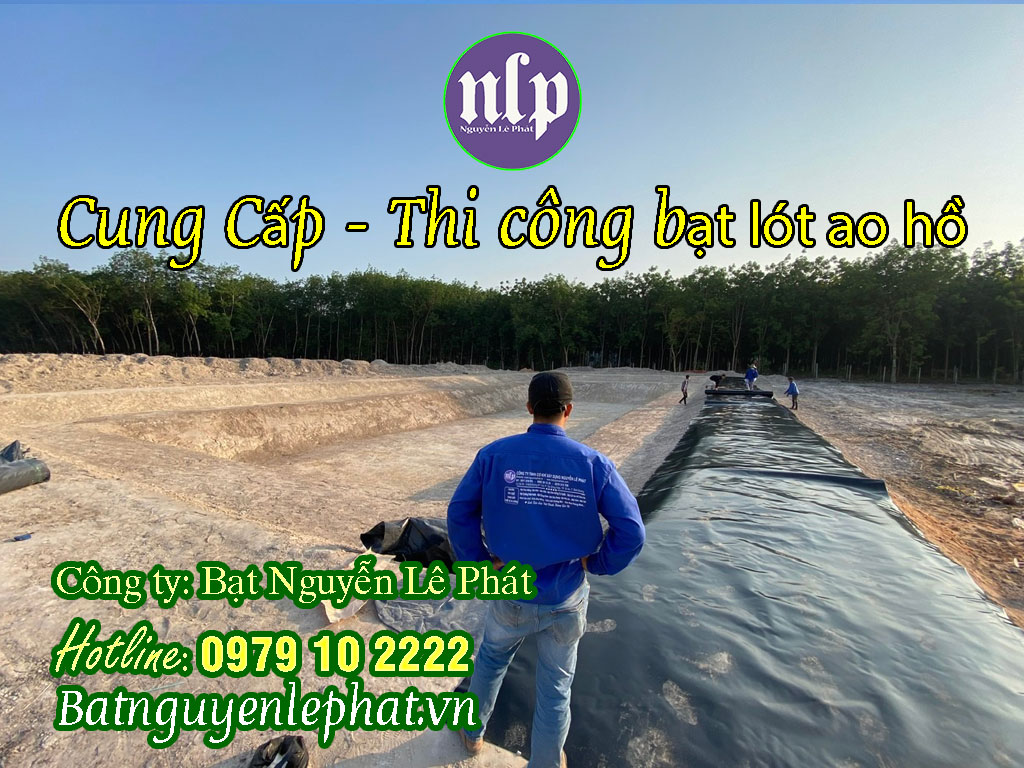 bạt lót ao hồ HDPE