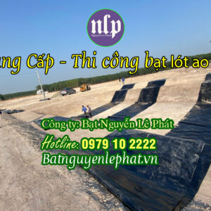 Bạt lót hồ chứa nước HDPE 0,5mm Đồng Phú