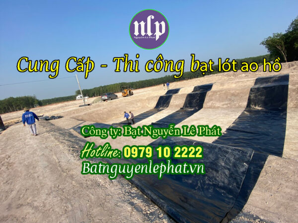 Bạt lót hồ chứa nước HDPE 0,5mm Đồng Phú