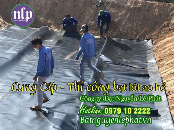 Bạt lót hồ chứa nước HDPE 0,5mm Đồng Phú