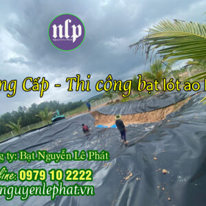 Bạt lót hồ chứa nước HDPE 0,5mm Đồng Phú
