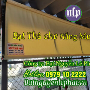 Bạt che nắng mưa, bạt mái thả tự cuốn Quận 12 tphcm