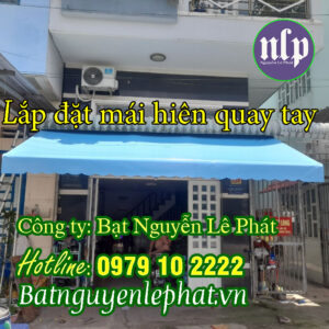 Bạt Mái Hiên Che Nắng Quay Tay