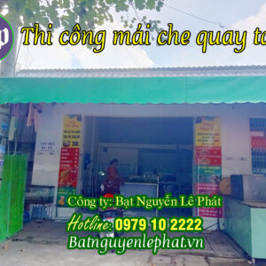 Bạt Mái Hiên Che Nắng Quay Tay tại Long Thành