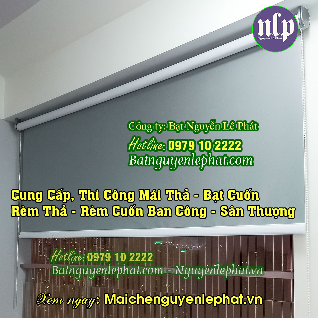 Rèm bạt thả che ban công Rèm bạt thả che ban công