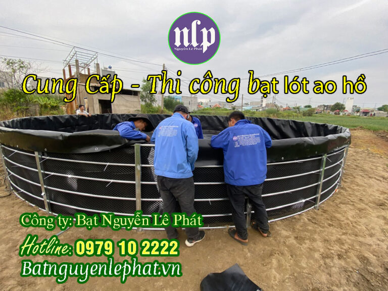 Bạt lót hồ - Báo giá thi công lót bạt hồ nuôi tôm cá toàn quốc