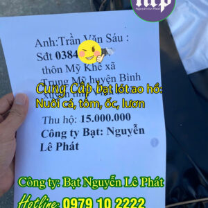 Bạt Lót Ao Hồ Chứa Nước Nuôi Cá Tôm HDPE 0.5mm tại Vĩnh Phúc