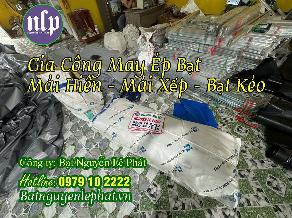 May Ép Bạt Mái Hiên Mái Xếp, May Bạt Kéo tại Tây Ninh Giá Rẻ