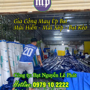 Gia Công May Ép Bạt Làm Mái Hiên Mái Xếp Che Nắng Mưa Tự Cuốn tại Kon Tum