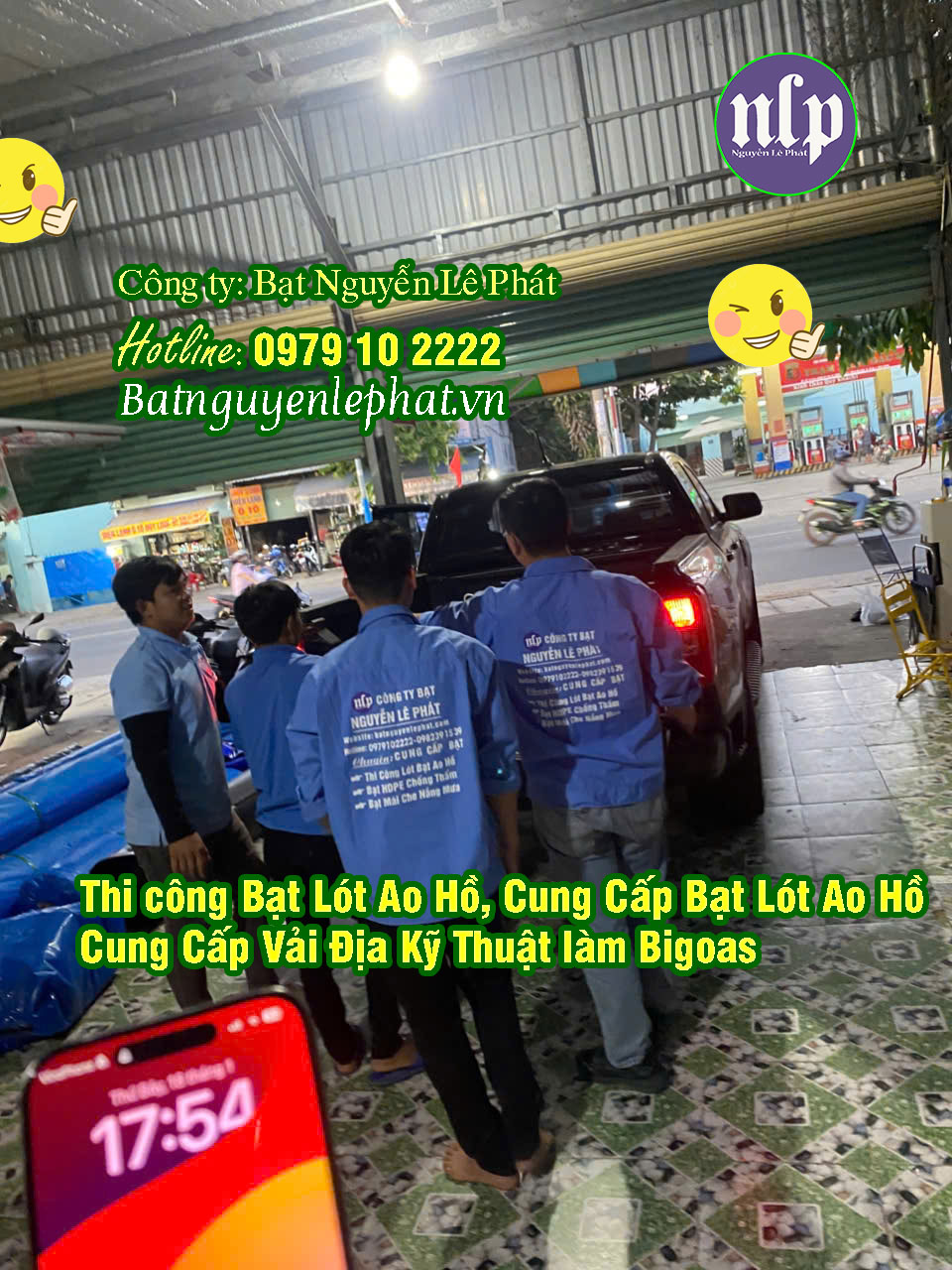 Bạt làm hồ chứa nước tưới