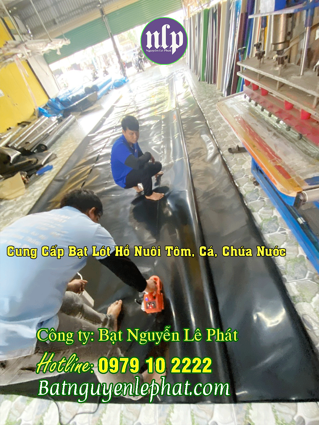 Thi Công Lót Bạt Ao Hồ Tại Bến Tre