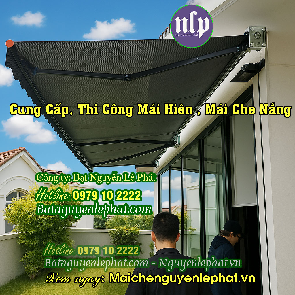 Bạt che nắng quay tay