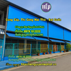 Bạt mái thả che nắng mưa