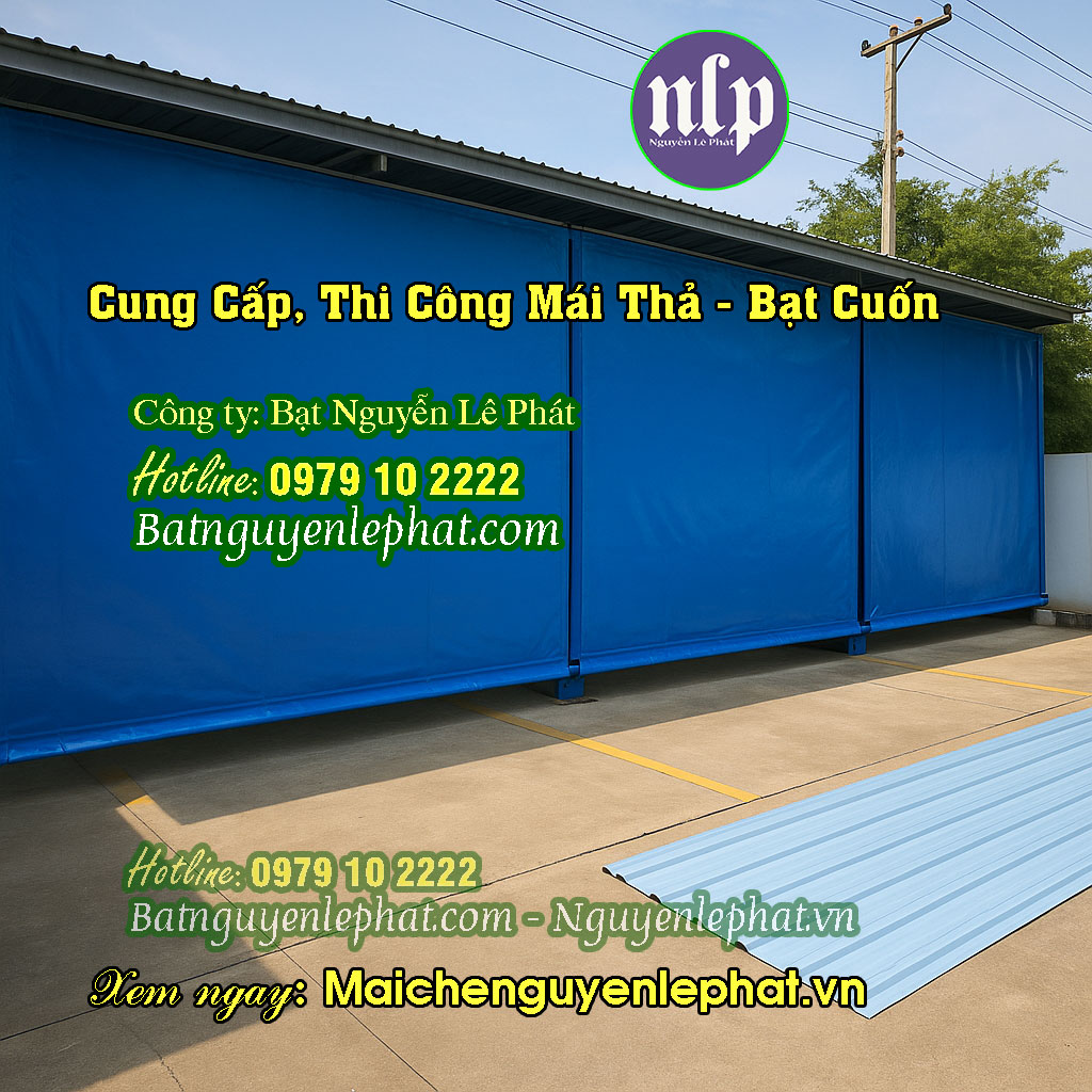 Bạt mái thả tự cuốn