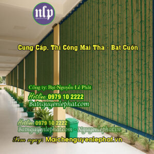Rèm bạt che nắng mưa ban công sân thượng