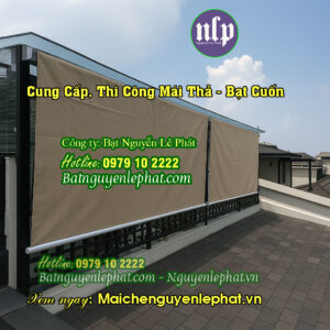 Mái bạt thả che nắng mưa