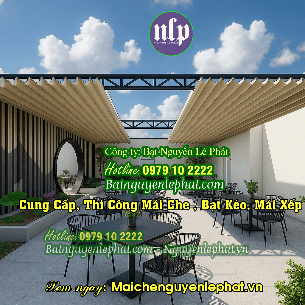 thi công bạt kéo di động