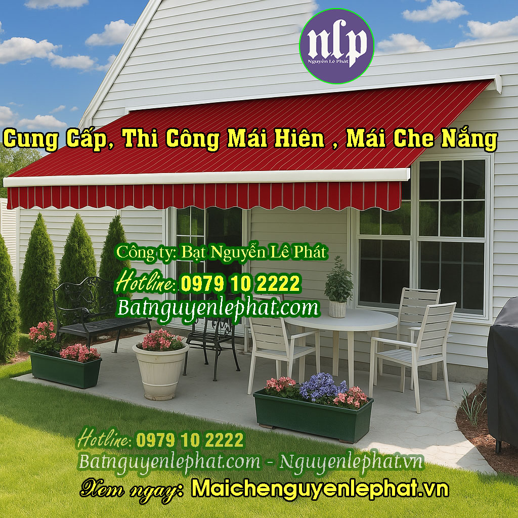 Lắp bạt mái hiên quay tay bao nhiêu tiền