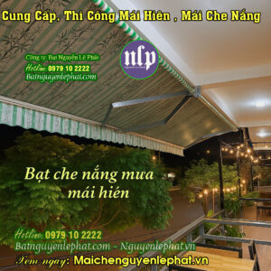 Mái hiên mái che nắng mưa tay quay