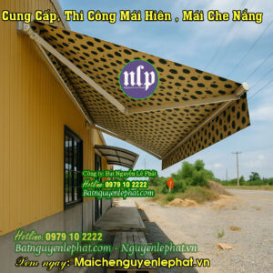 Mái hiên mái che quay tay