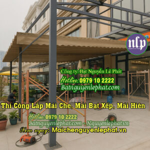 Lắp đặt mái hiên mái xếp