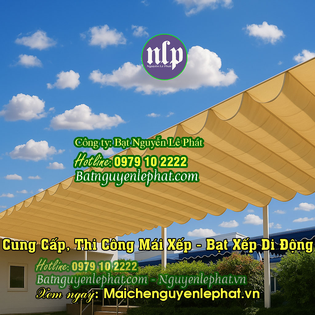 Thi công mái che di động
