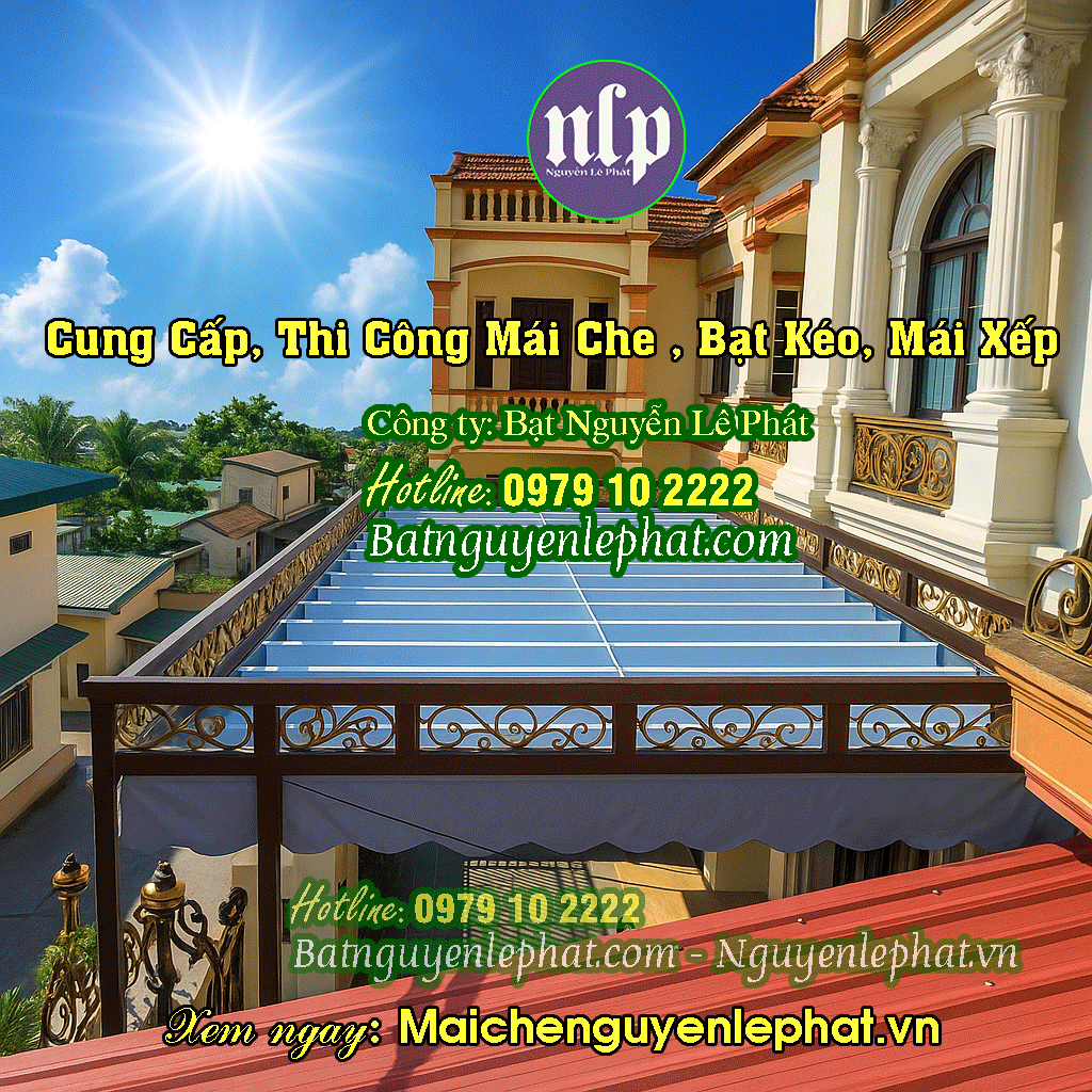 thi công bạt kéo di động