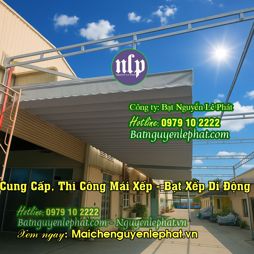 Lắp mái bạt che nắng mưa quán cafe