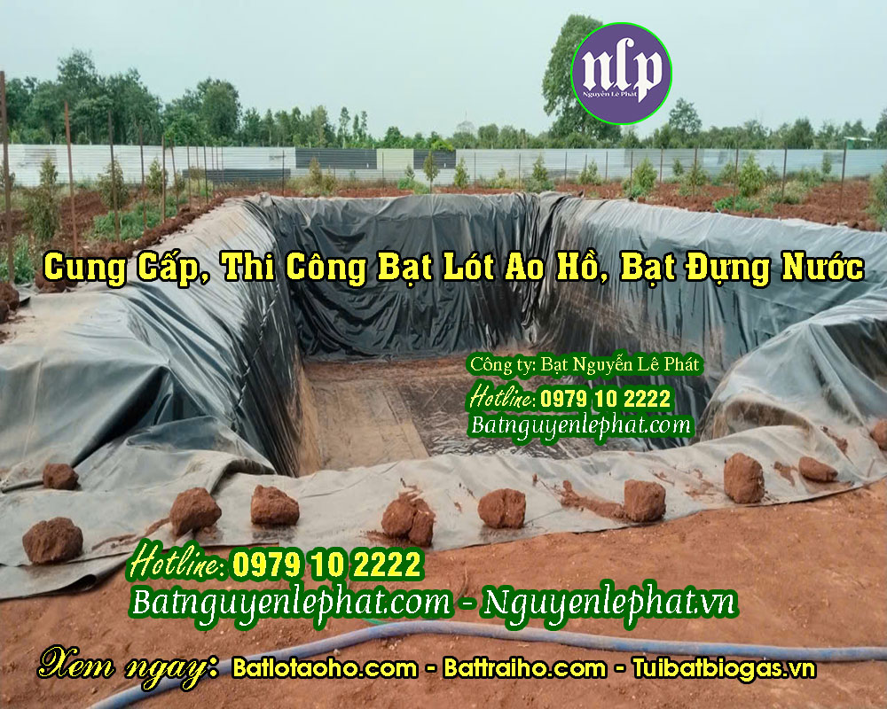 Bạt chứa trữ nước tưới cây