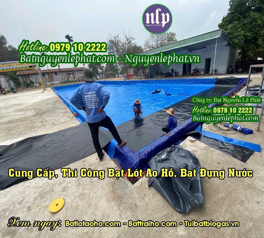 Bạt làm hồ bơi màu xanh đen Bạt làm hồ bơi màu xanh đen