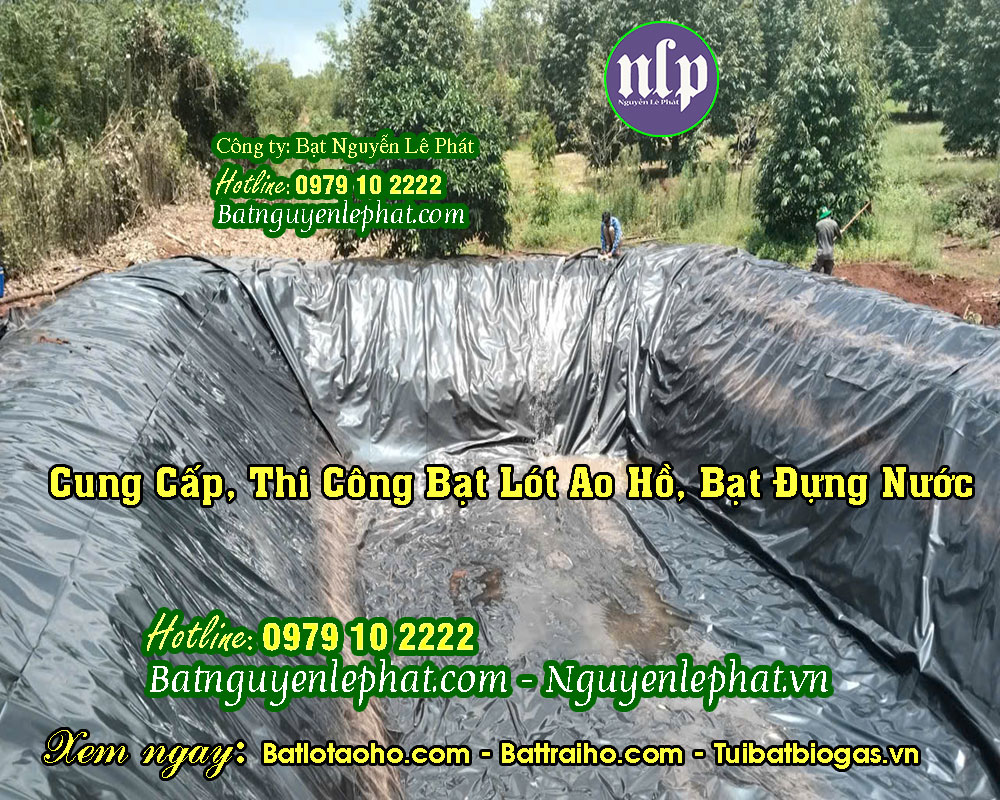 Bạt lót ao hồ chứa nước Bạt lót ao hồ chứa nước