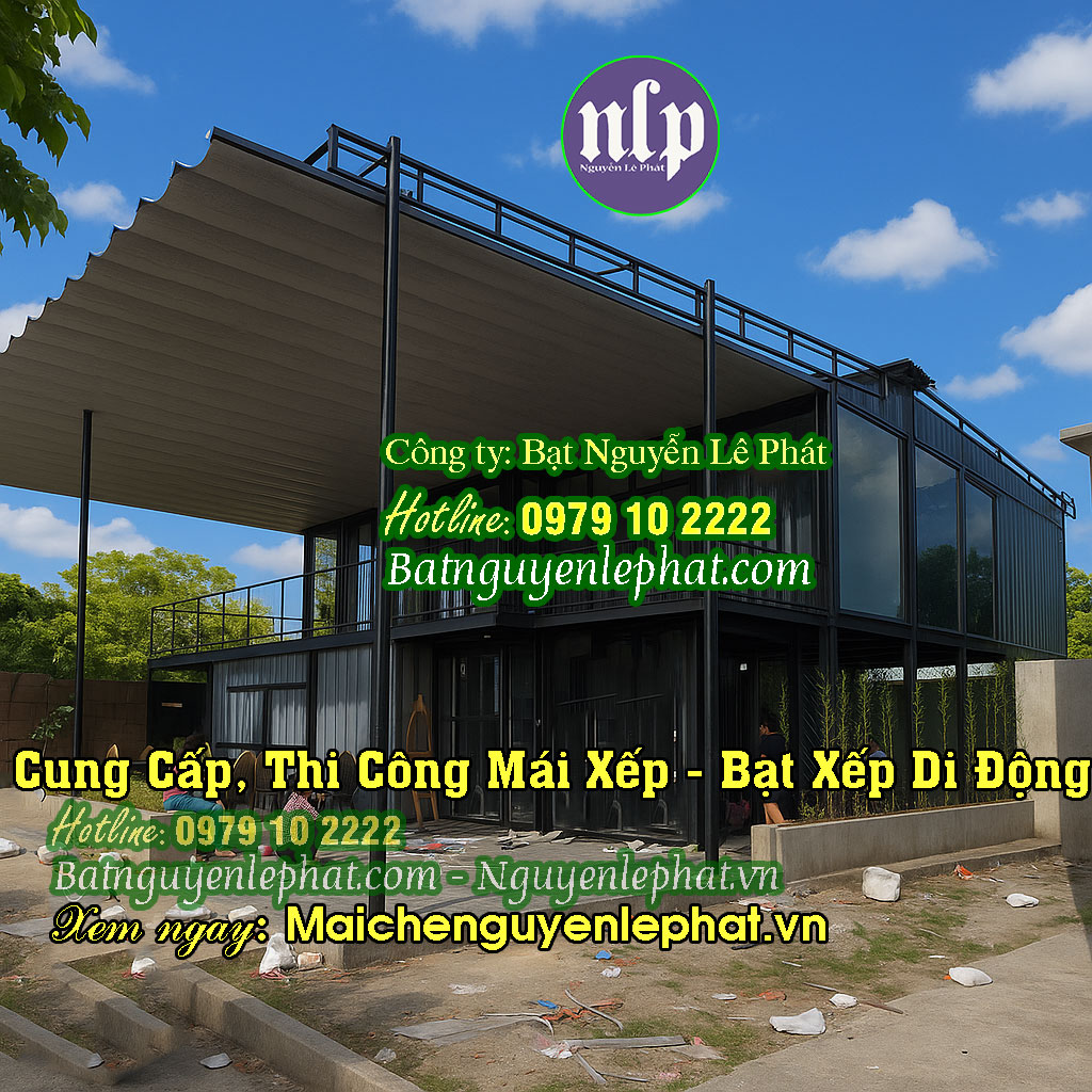 Mẫu Mái che bạt quán nhậu quán cafe