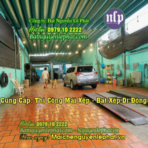 Lắp bạt mái che nhà để xe