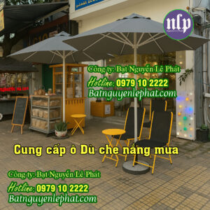 Dù Che Nắng Ngoài Trời, Dù Che Quán Cafe Phú Giáo, Thay Vải Bạt Áo Dù Tại Phú Giáo