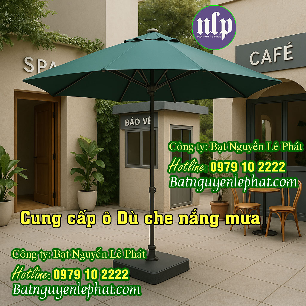 Mẫu dù che nắng quán cafe nhà bè