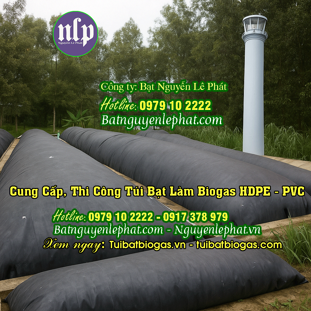 Túi Biogas, Túi Bạt Nhựa Chứa Khí Gas Trang Trại tại Ba Vì Hà Nội