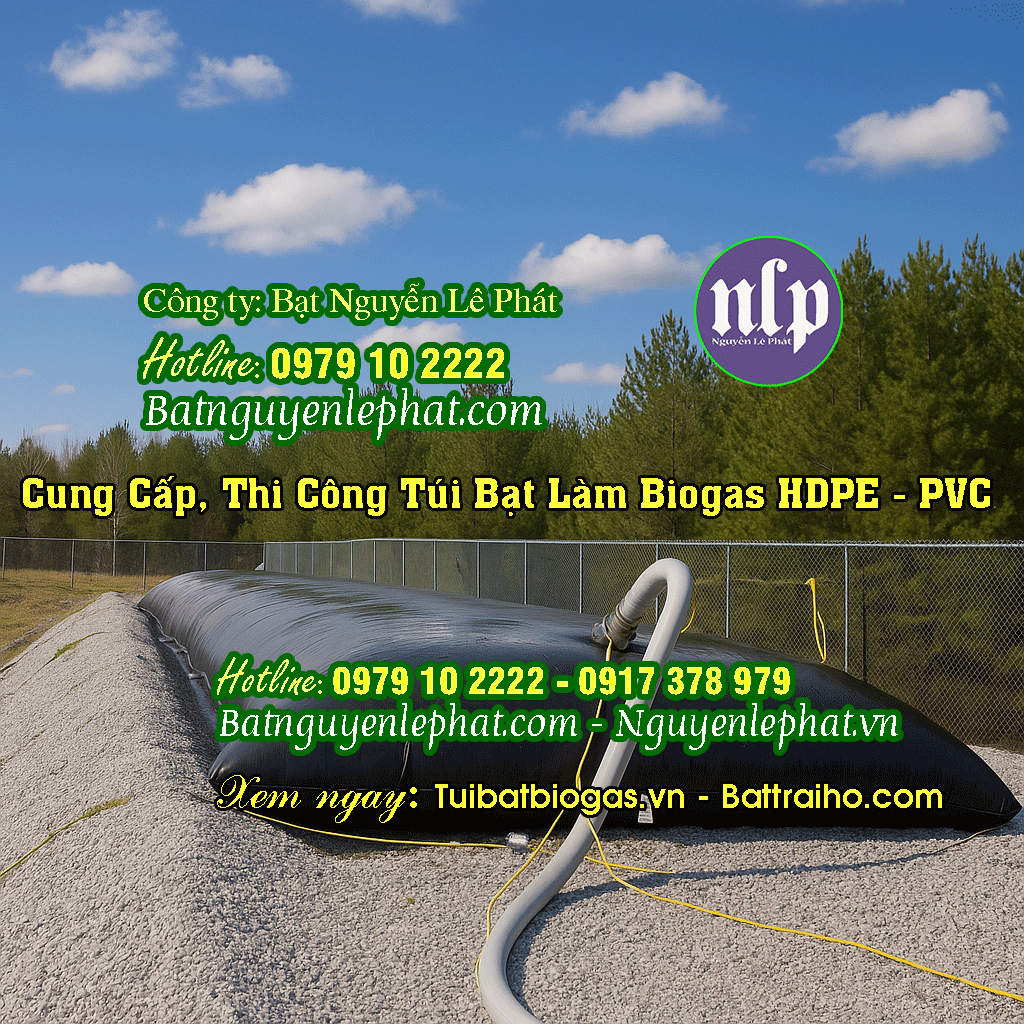 Cung Cấp Túi Biogas HDPE, Túi Bạt Bigoas tại Đồng Tháp