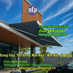 Lắp bạt mái hiên che nắng quay tay