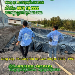 Thi công hầm biogas HDPE