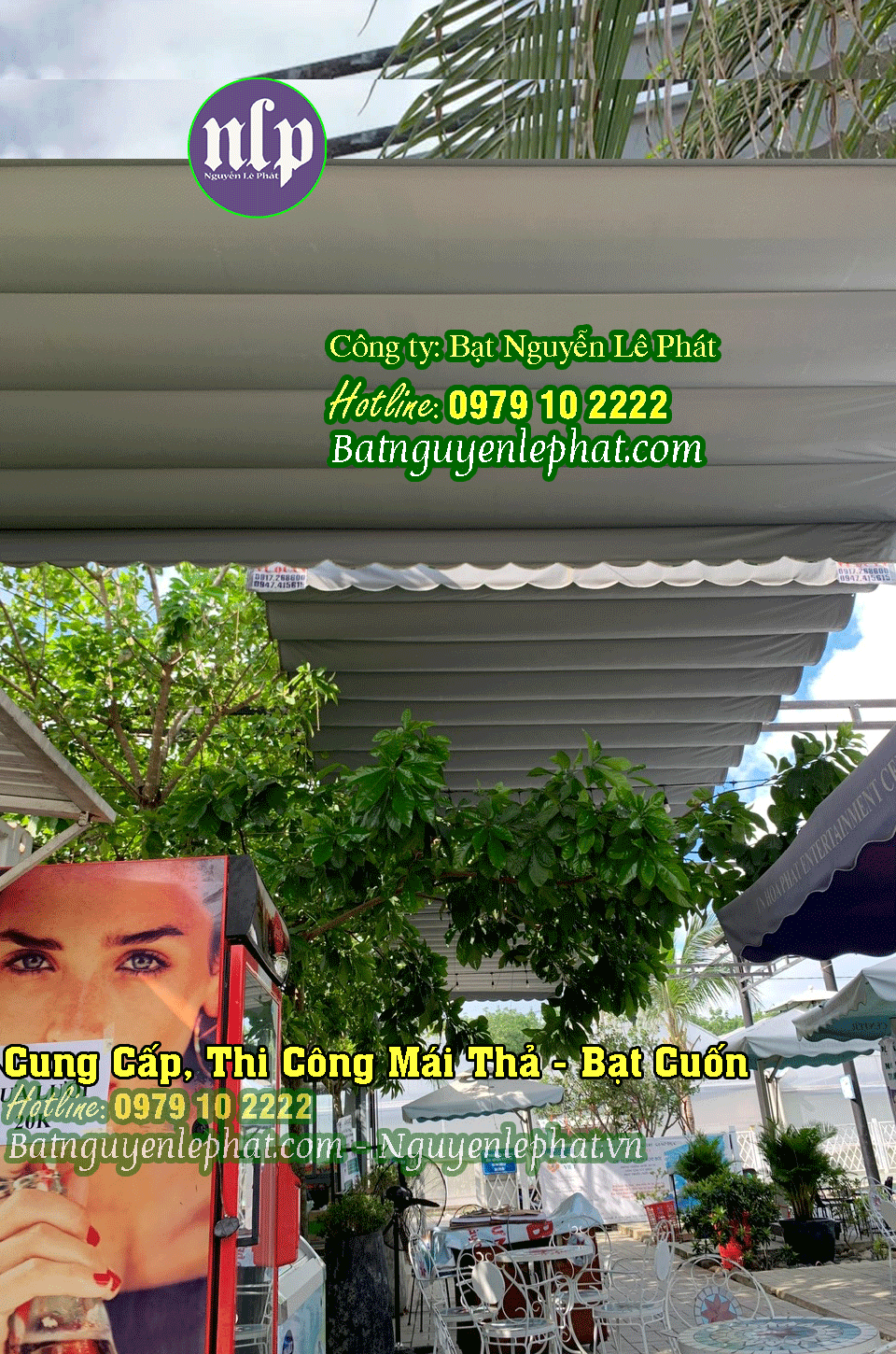 thay bạt mái hiên, mái xếp tại Quận 7