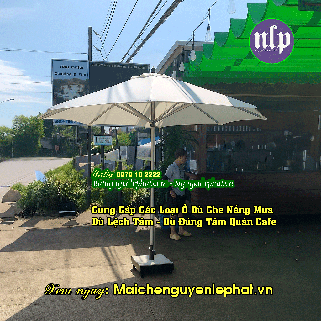 Dù Che Nắng Bán Hàng Ngoài Trời, Dù Che Quán Cà Phê Cafe tại Huyện Cần Giờ HCM