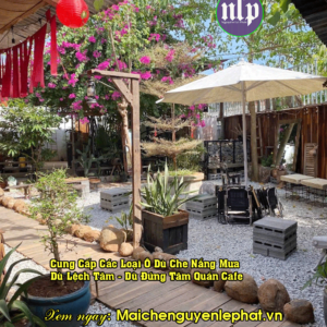 Mẫu ô dù che nắng quán cafe