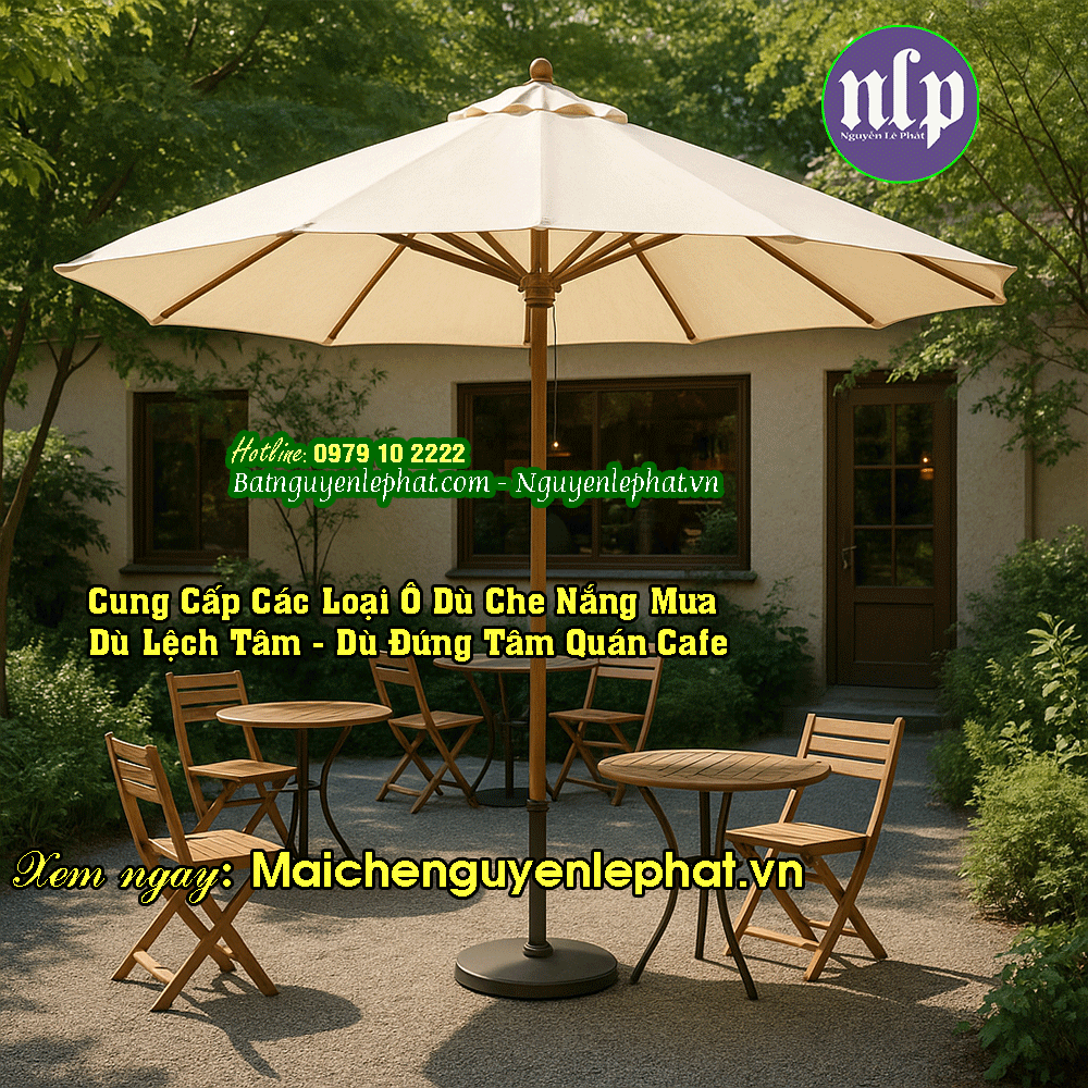Bảng Giá Dù Đúng Tâm (Dù Cafe Nhỏ & Vừa)