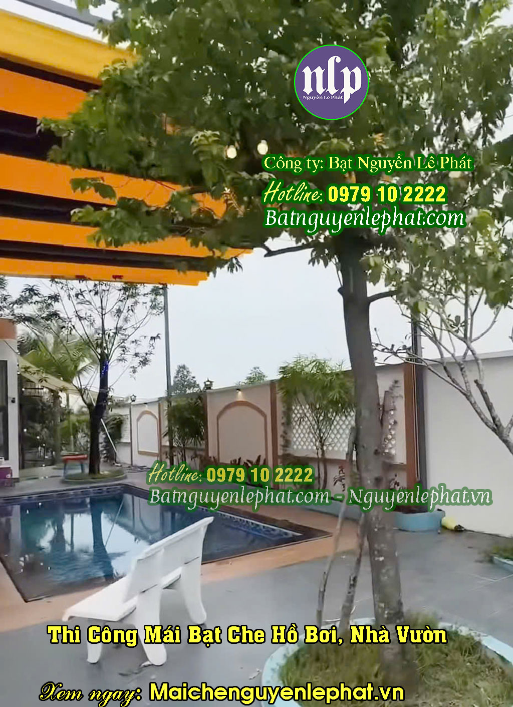 Mái che hồ bơi nhà vườn đẹp Mái che hồ bơi nhà vườn đẹp