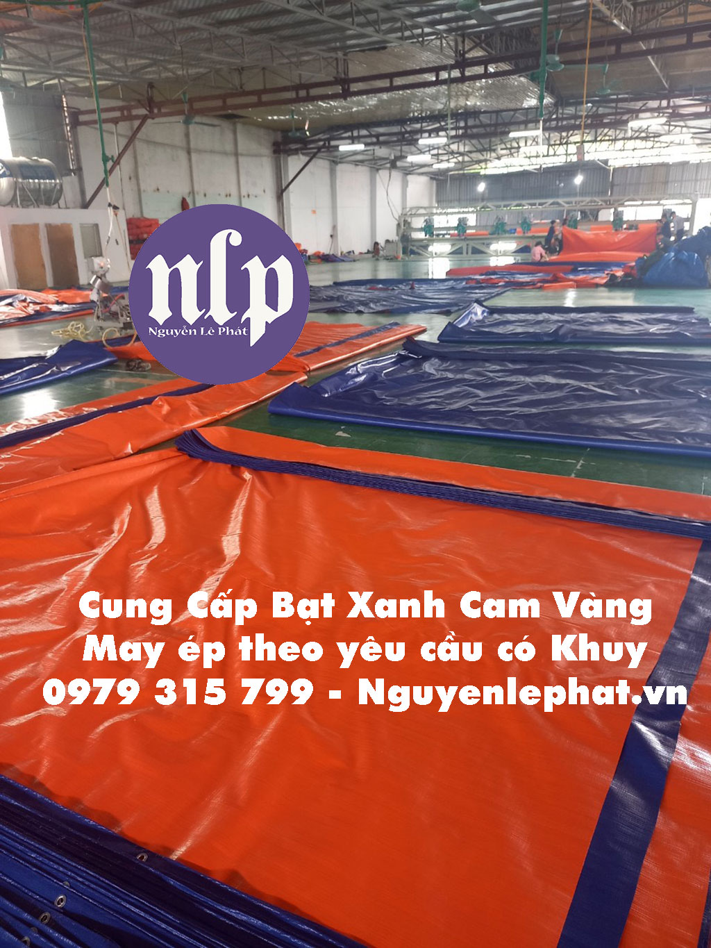 giá bạt xanh cam khổ 3m