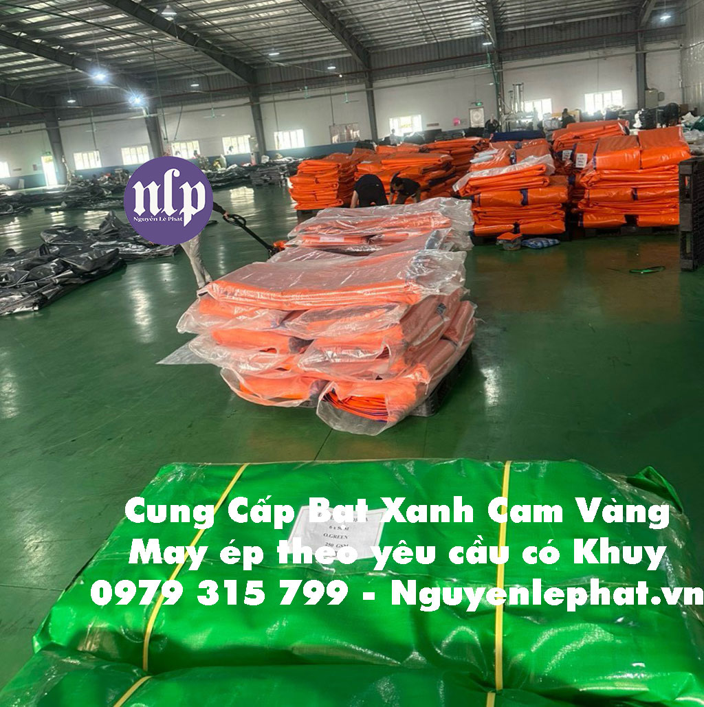 Giá bạt xanh cam khổ 2m