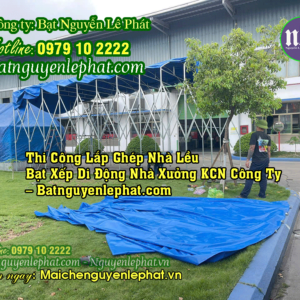 Nhà Vòm, nhà vòm bạt xếp lắp ghép, Nhà Lều Vòm Che Nắng Mưa Có Bánh Xe